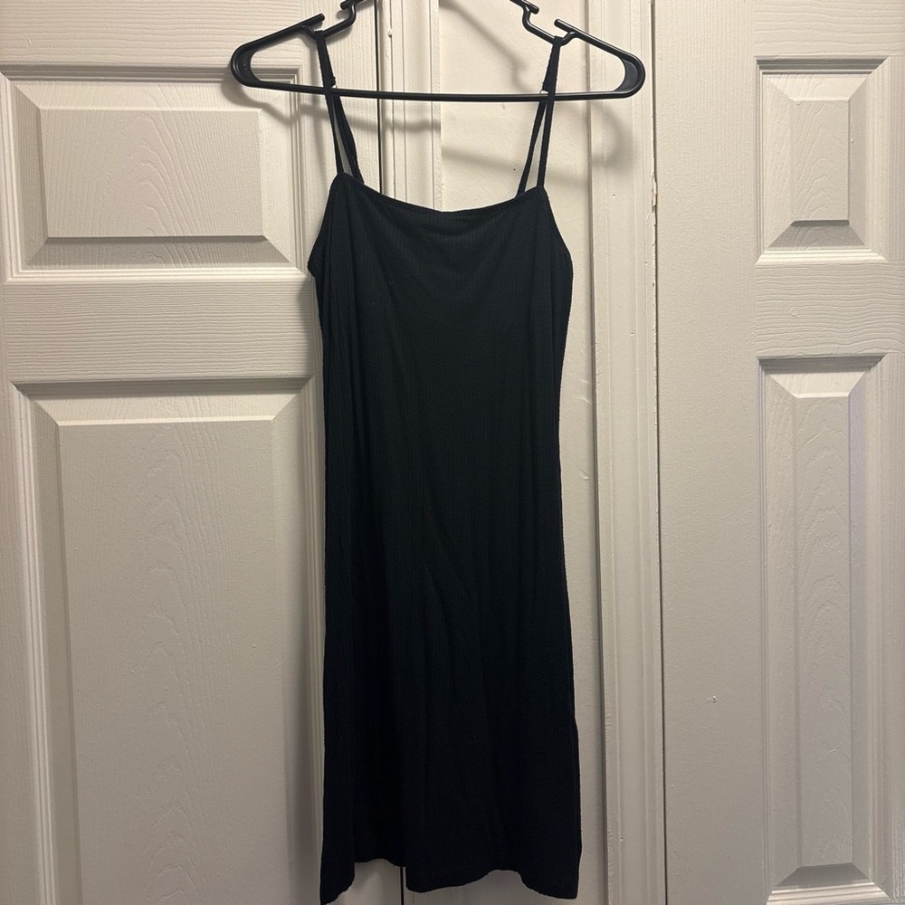 Hollister Black Spaghetti-Strap Mini Slip Dress